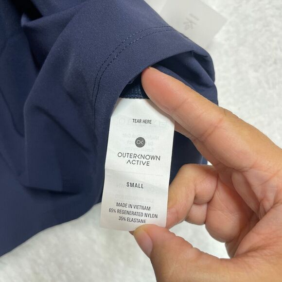 Outerknown Active Tank Top S Navy Blue Recycled Nylon Stretchy Performance - Picture 7 of 9